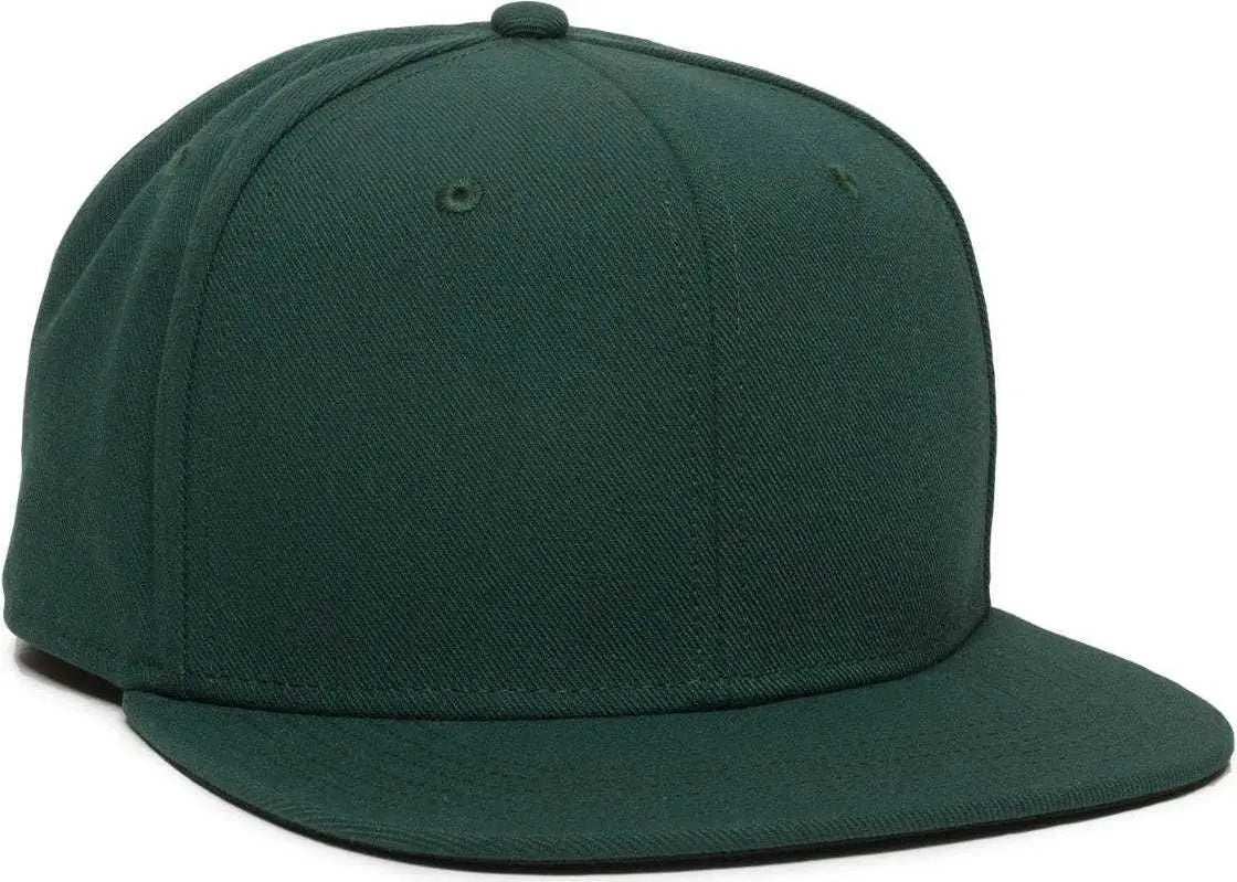 OC Sports REDLBL101 Adjustable Flat Bill Heathered Cap - Green - Green / 6 7/8’’ - 7 1/2’’