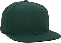 OC Sports REDLBL101 Adjustable Flat Bill Heathered Cap - Green - Green / 6 7/8’’ - 7 1/2’’