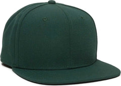 OC Sports REDLBL101 Adjustable Flat Bill Heathered Cap - Green - Green / 6 7/8’’ - 7 1/2’’