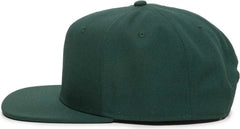 OC Sports REDLBL101 Adjustable Flat Bill Heathered Cap - Green - Green / 6 7/8’’ - 7 1/2’’