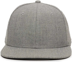 OC Sports REDLBL101 Adjustable Flat Bill Heathered Cap - Heathered Grey - Gray / 6 7/8’’ - 7 1/2’’