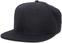 OC Sports REDLBL101 Adjustable Flat Bill Heathered Cap - Navy - Navy / 6 7/8’’ - 7 1/2’’