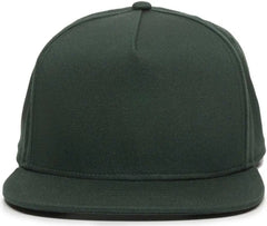 OC Sports REDLBL102 Adjustable Flat Bill Cap - Green - Green / 6 7/8’’ - 7 1/2’’