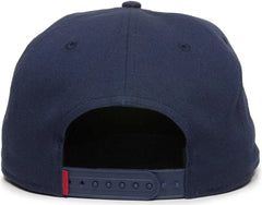 OC Sports REDLBL102 Adjustable Flat Bill Cap - Navy - Navy / 6 7/8’’ - 7 1/2’’