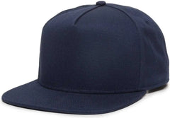 OC Sports REDLBL102 Adjustable Flat Bill Cap - Navy - Navy / 6 7/8’’ - 7 1/2’’