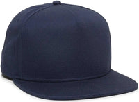 OC Sports REDLBL102 Adjustable Flat Bill Cap - Navy - Navy / 6 7/8’’ - 7 1/2’’