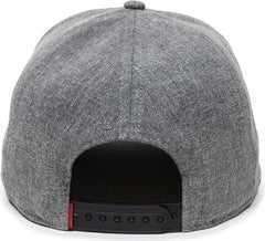 OC Sports REDLBL110 Hemp Blend Fabric Pro Crown Cap -Heather Gray - Gray / OSFM