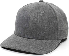 OC Sports REDLBL110 Hemp Blend Fabric Pro Crown Cap -Heather Gray - Gray / OSFM