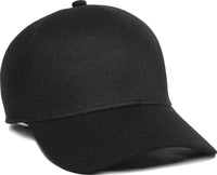 OC Sports REEVO Flexible Fitting Cap - Black - Black / 7’’ - 7 3/8’’