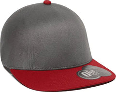 OC Sports REEVO Flexible Fitting Cap - Graphite Red - Dark Gray Red / 7’’ - 7 3/8’’