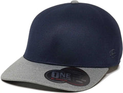 OC Sports REEVO Flexible Fitting Cap - Navy Heathered Grey