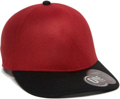 OC Sports REEVO Flexible Fitting Cap - Red Black - Red Black / 7’’ - 7 3/8’’