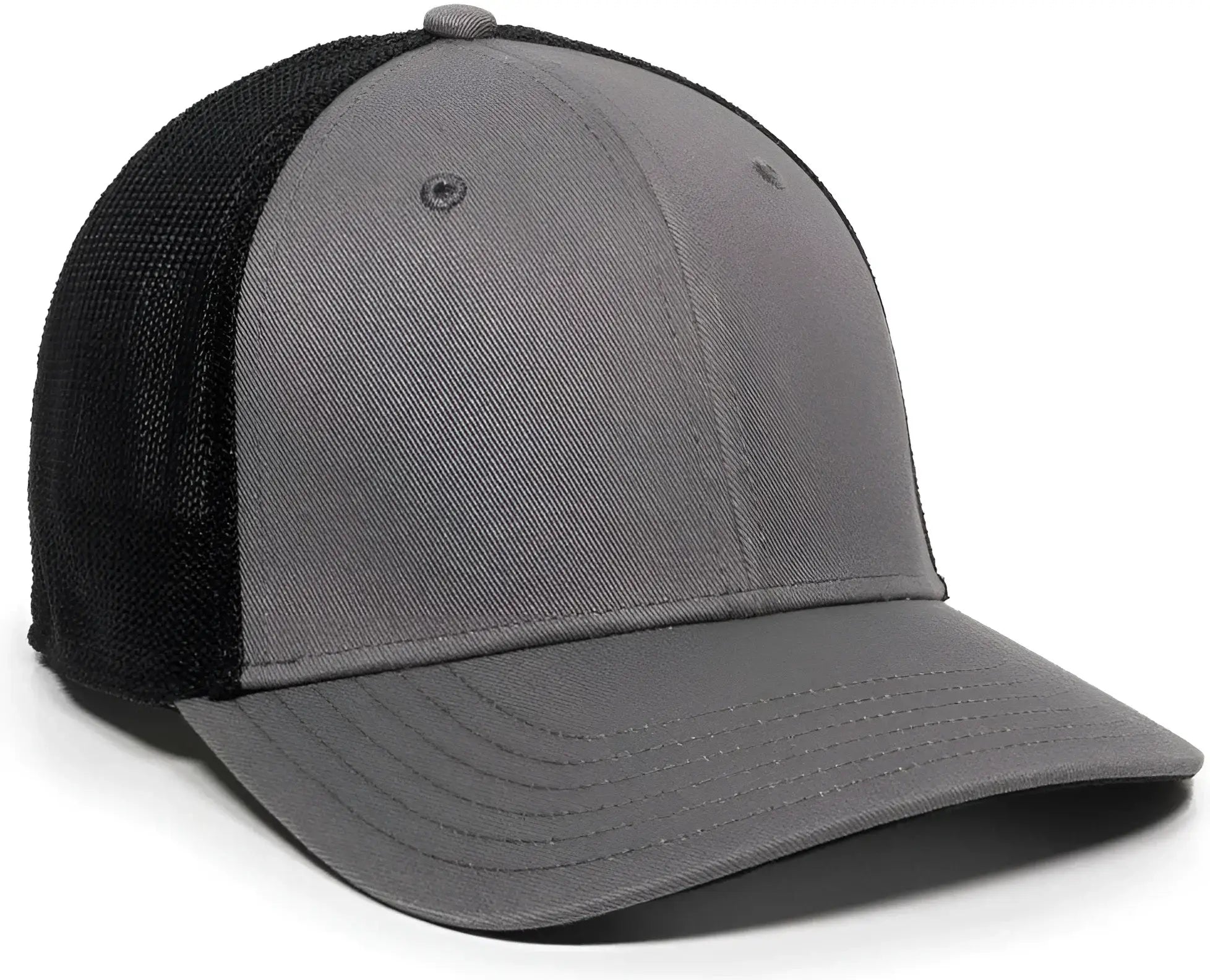 OC Sports RGR-360M Adjustable Mesh Back Cap - Grey Black - Gray Black / 6 7/8’’ - 7 1/2’’
