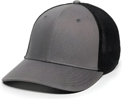 OC Sports RGR-360M Adjustable Mesh Back Cap - Grey Black - Gray Black / 6 7/8’’ - 7 1/2’’