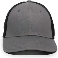 OC Sports RGR-360M Adjustable Mesh Back Cap - Grey Black - Gray Black / 6 7/8’’ - 7 1/2’’