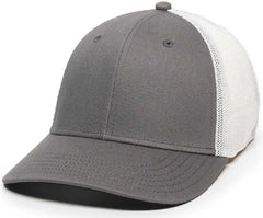 OC Sports RGR-360M Adjustable Mesh Back Cap - Grey White - Gray White / 6 7/8’’ - 7 1/2’’