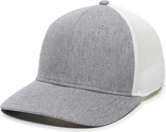OC Sports RGR-360M Adjustable Mesh Back Cap - Heathered Gray White - Gray White / 6 7/8’’ - 7 1/2’’