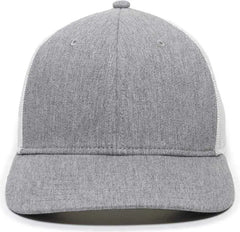 OC Sports RGR-360M Adjustable Mesh Back Cap - Heathered Gray White - Gray White / 6 7/8’’ - 7 1/2’’