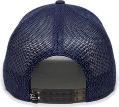 OC Sports RGR-360M Adjustable Mesh Back Cap - Navy Navy - Navy / 6 7/8’’ - 7 1/2’’