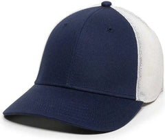 OC Sports RGR-360M Adjustable Mesh Back Cap - Navy White - Navy White / 6 7/8’’ - 7 1/2’’