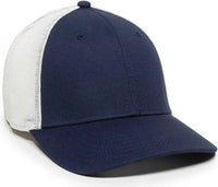 OC Sports RGR-360M Adjustable Mesh Back Cap - Navy White - Navy White / 6 7/8’’ - 7 1/2’’