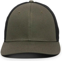 OC Sports RGR-360M Adjustable Mesh Back Cap - Olive Black - Olive Black / 6 7/8’’ - 7 1/2’’