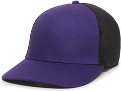 OC Sports RGR-360M Adjustable Mesh Back Cap - Purple Black - Purple Black / 6 7/8’’ - 7 1/2’’