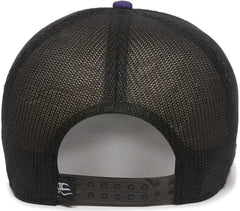 OC Sports RGR-360M Adjustable Mesh Back Cap - Purple Black - Purple Black / 6 7/8’’ - 7 1/2’’