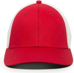 OC Sports RGR-360M Adjustable Mesh Back Cap - Red White - Red White / 6 7/8’’ - 7 1/2’’
