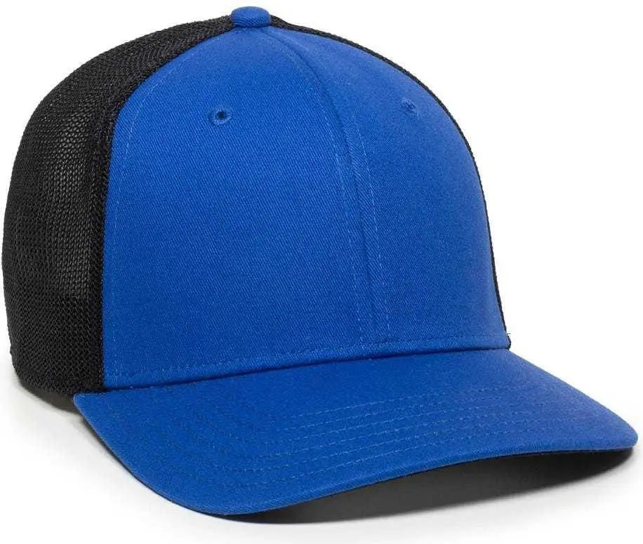 OC Sports RGR-360M Adjustable Mesh Back Cap - Royal Black - Royal Black / 6 7/8’’ - 7 1/2’’