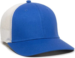 OC Sports RGR-360M Adjustable Mesh Back Cap - Royal White - Royal White / 6 7/8’’ - 7 1/2’’