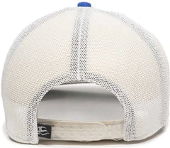 OC Sports RGR-360M Adjustable Mesh Back Cap - Royal White - Royal White / 6 7/8’’ - 7 1/2’’
