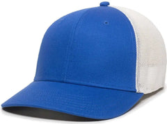 OC Sports RGR-360M Adjustable Mesh Back Cap - Royal White - Royal White / 6 7/8’’ - 7 1/2’’