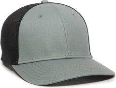 OC Sports RGR-360M Adjustable Mesh Back Cap - Sage Black - Gray Black / 6 7/8’’ - 7 1/2’’