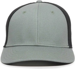 OC Sports RGR-360M Adjustable Mesh Back Cap - Sage Black - Gray Black / 6 7/8’’ - 7 1/2’’