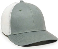 OC Sports RGR-360M Adjustable Mesh Back Cap - Sage White - Gray White / 6 7/8’’ - 7 1/2’’