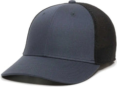 OC Sports RGR-360M Adjustable Mesh Back Cap - Slate Black - Navy Black / 6 7/8’’ - 7 1/2’’