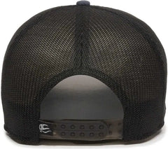 OC Sports RGR-360M Adjustable Mesh Back Cap - Slate Black - Navy Black / 6 7/8’’ - 7 1/2’’