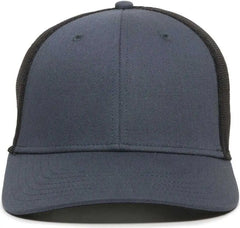 OC Sports RGR-360M Adjustable Mesh Back Cap - Slate Black - Navy Black / 6 7/8’’ - 7 1/2’’