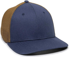 OC Sports RGR-360M Adjustable Mesh Back Cap - Slate Copper - Dark Gray Orange / 6 7/8’’ - 7 1/2’’