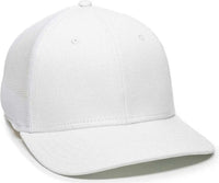 OC Sports RGR-360M Adjustable Mesh Back Cap - White White - White / 6 7/8’’ - 7 1/2’’