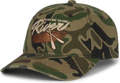 OC Sports RIVER01 Dark Classic Camo Cap - Generic Camo - Green / 6 7/8’’ - 7 1/2’’