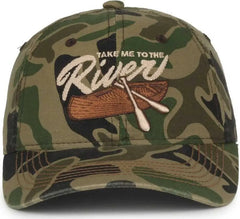 OC Sports RIVER01 Dark Classic Camo Cap - Generic Camo - Green / 6 7/8’’ - 7 1/2’’