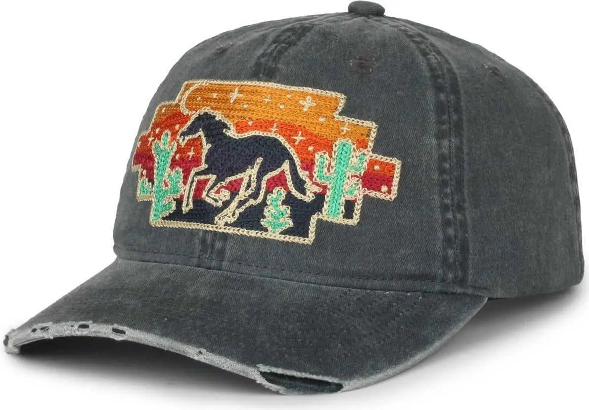 OC Sports RMBLR-02 Wild Mustang Patch Cap - Black - Black / Ladies