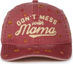 OC Sports RMBLR-04 Don’t Mess with Mama Cap - Red - Red / Ladies