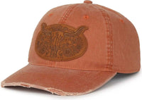 OC Sports RMBLR-06 Longhorn Skull Cap - Clay - Tan / Ladies