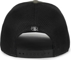OC Sports RMEF18 Rockey Mountain Elk Series Cap -Olive Black - Black / OSFM