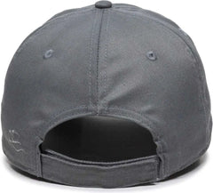 OC Sports RPET100 Certified Recycled PET Lightly Structured Cap - Charcoal - Dark Gray / 6 7/8’’ - 7 1/2’’