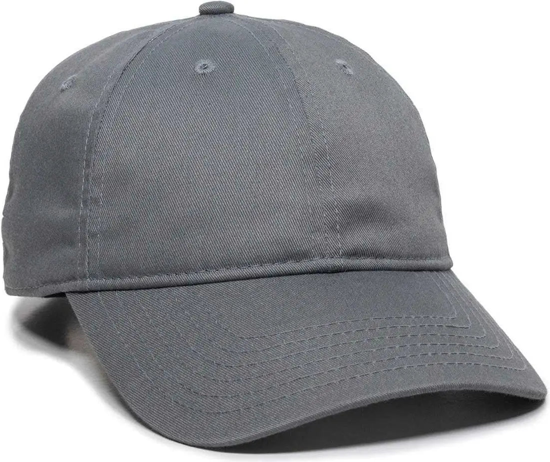 OC Sports RPET100 Certified Recycled PET Lightly Structured Cap - Charcoal - Dark Gray / 6 7/8’’ - 7 1/2’’