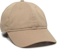 OC Sports RPET100 Certified Recycled PET Lightly Structured Cap - Khaki - Khaki / 6 7/8’’ - 7 1/2’’